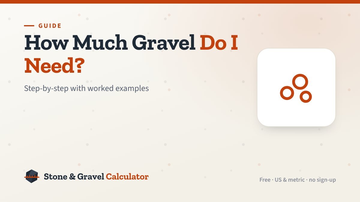 How Much Gravel Do I Need? A Step-by-Step Guide with Examples